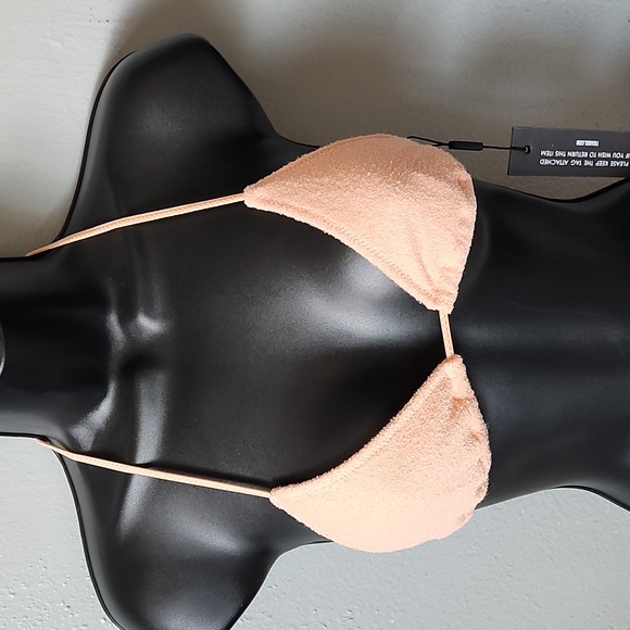 Peach terry cloth string set - Picture 2 of 7